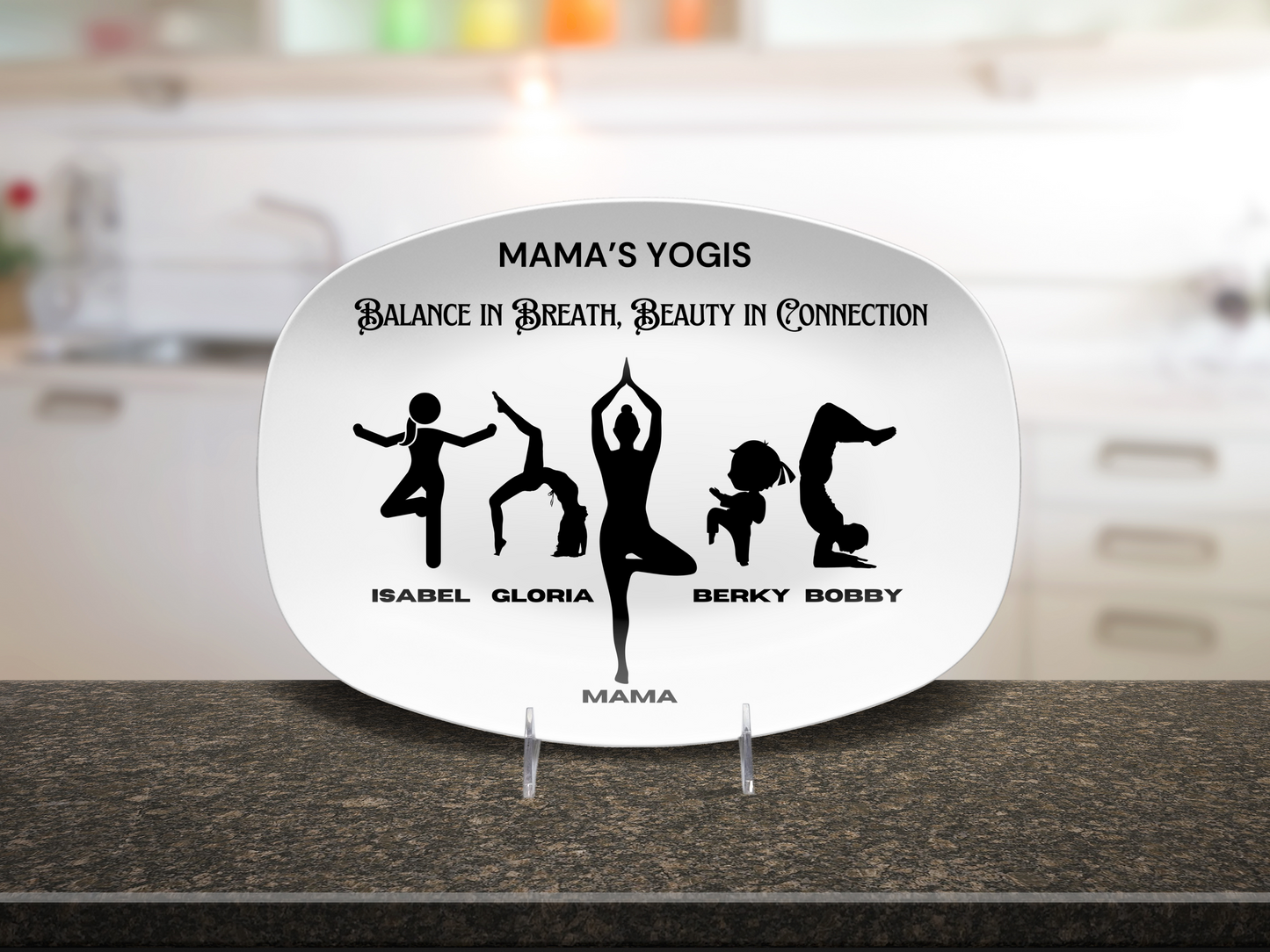 Custom Mother’s Day Yoga Gift 🧘♀️ Personalized Yoga Mum's Platter