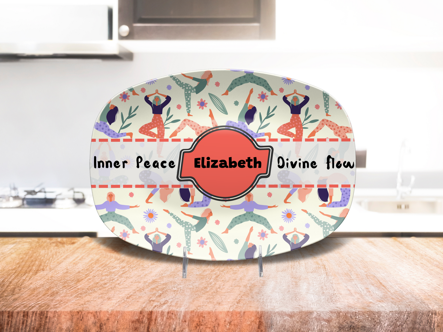 🌊 Inner Peace, Divine Flow – Personalized Yoga Platter