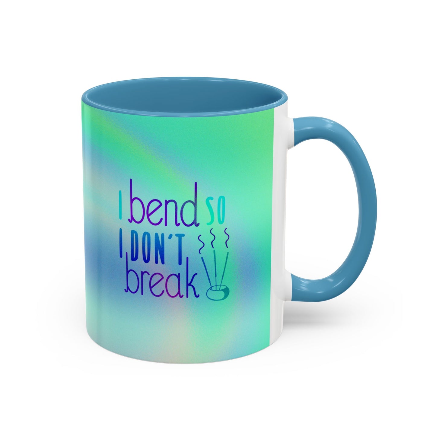 Yoga-Themed Coffee Mug - "I Bend So I Don't Break" - 11oz