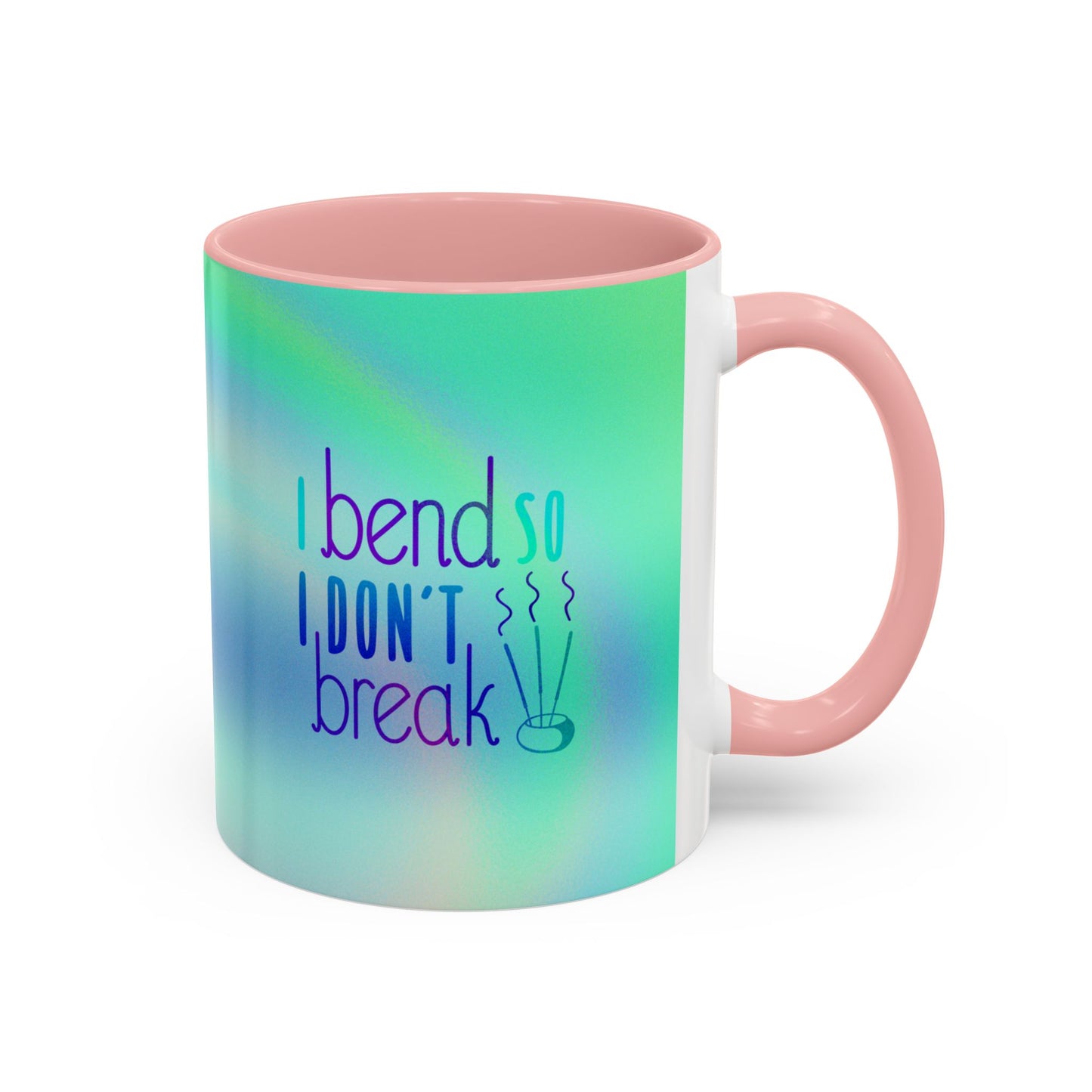 Yoga-Themed Coffee Mug - "I Bend So I Don't Break" - 11oz