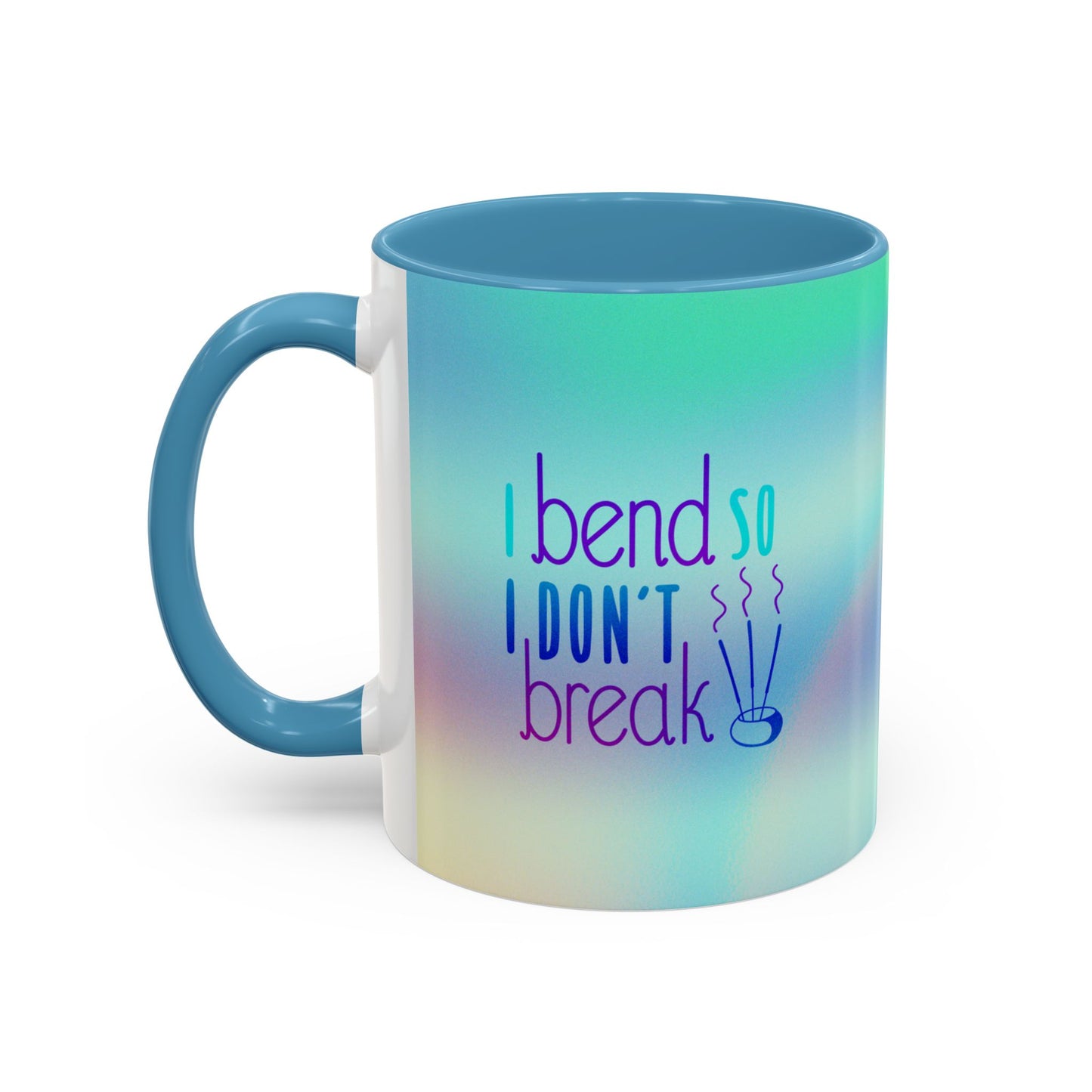 Yoga-Themed Coffee Mug - "I Bend So I Don't Break" - 11oz