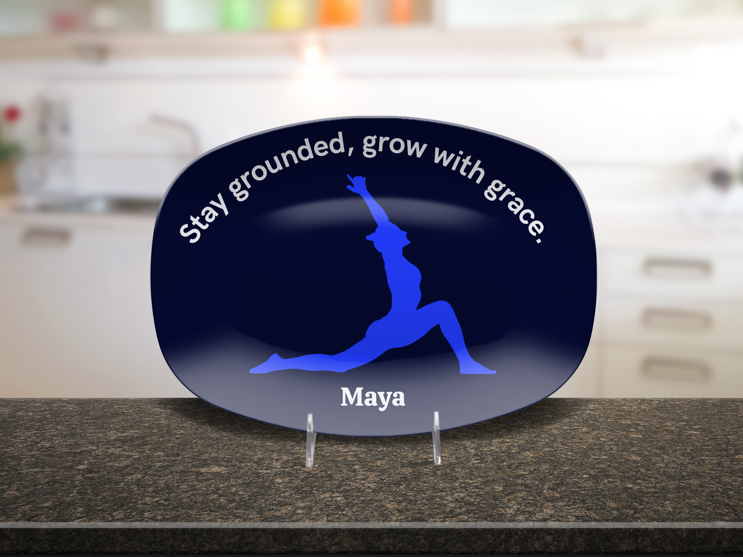Personalized Yoga Platter – “Stay Grounded, Grow with Grace“