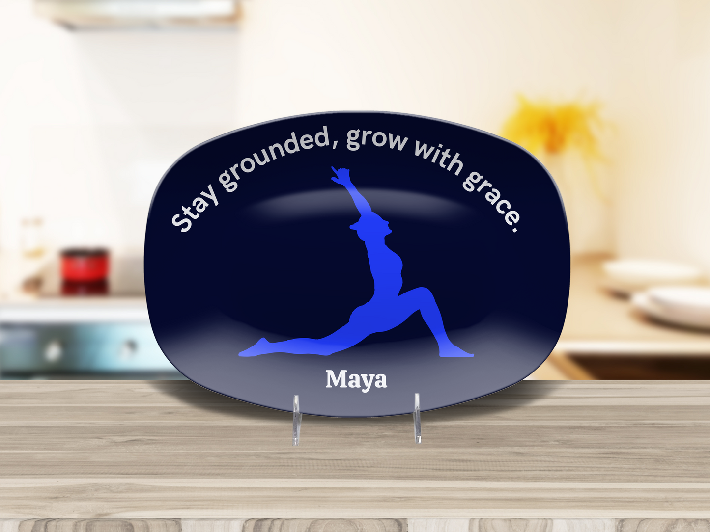 Personalized Yoga Platter – “Stay Grounded, Grow with Grace“
