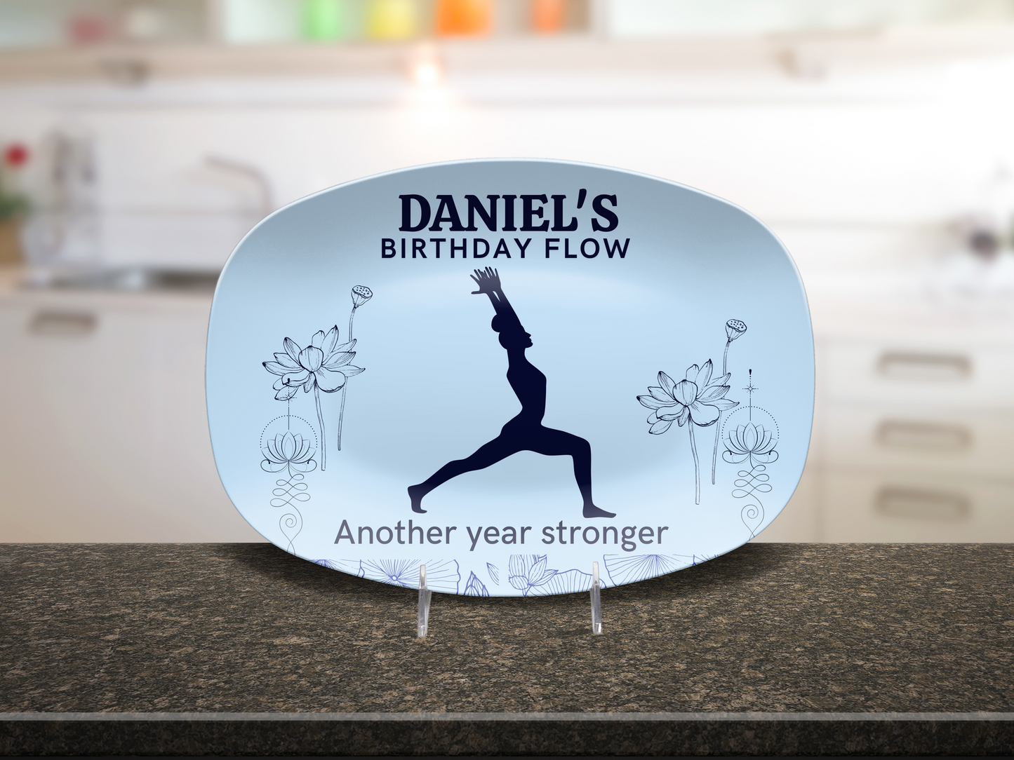 Personalized Birthday Yoga Platter