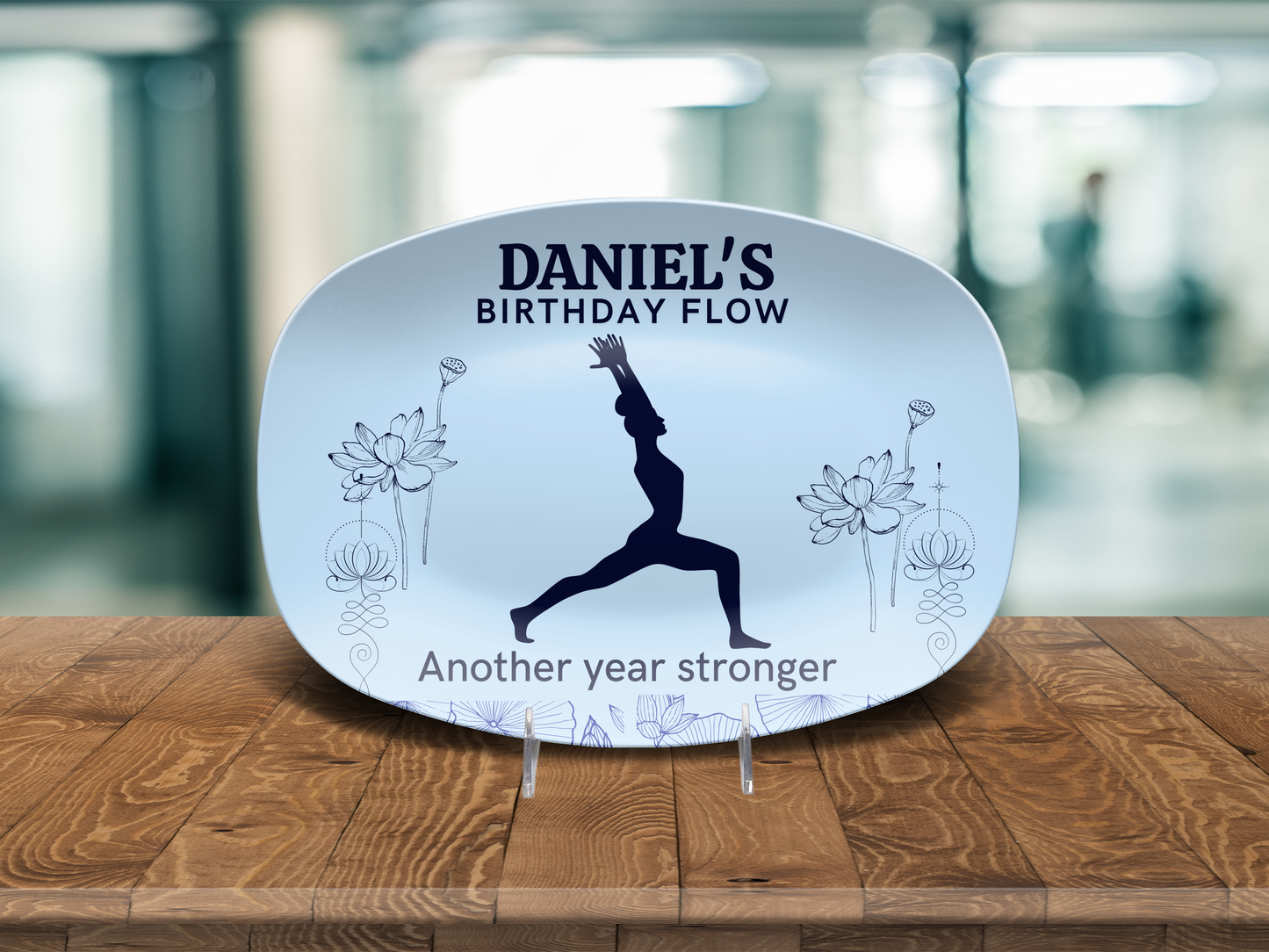 Personalized Birthday Yoga Platter