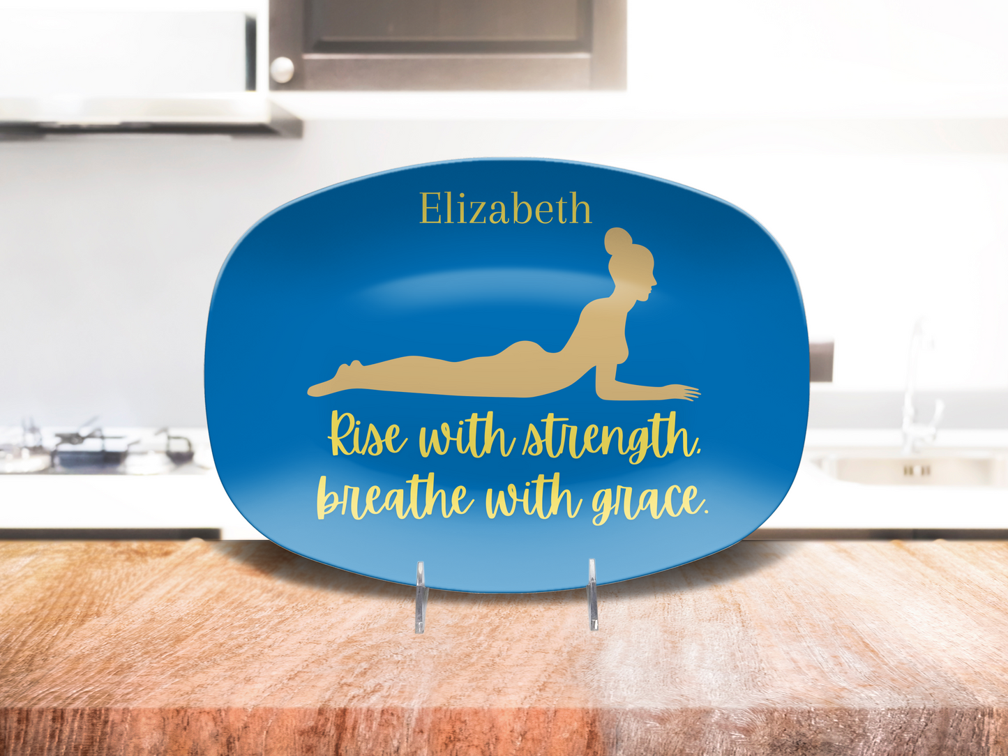 ๐ Cobra Pose Personalized Yoga Platter