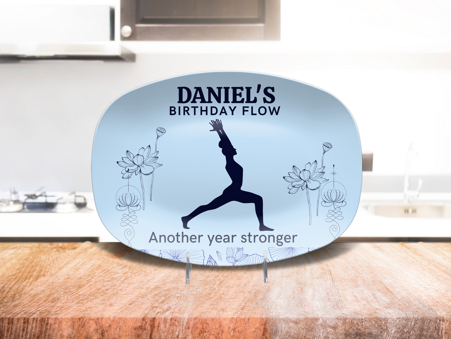 Personalized Birthday Yoga Platter