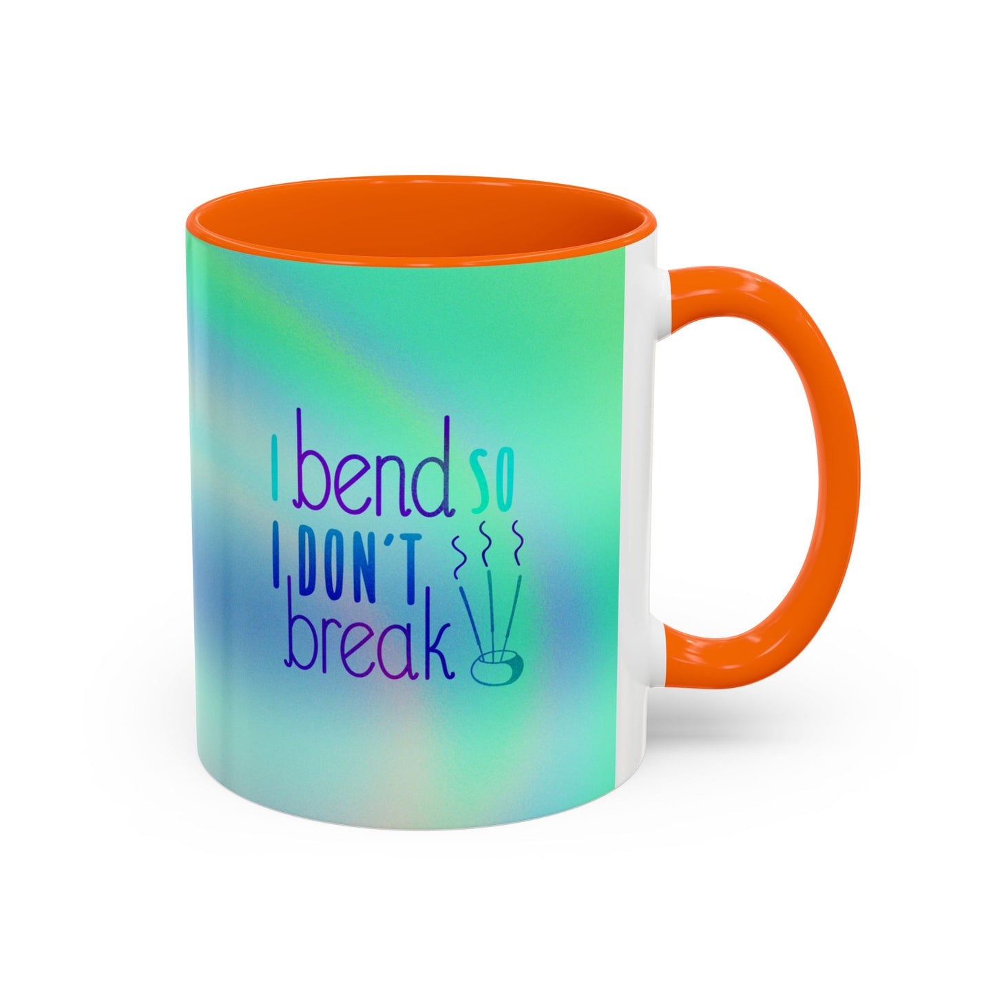 Yoga-Themed Coffee Mug - "I Bend So I Don't Break" - 11oz