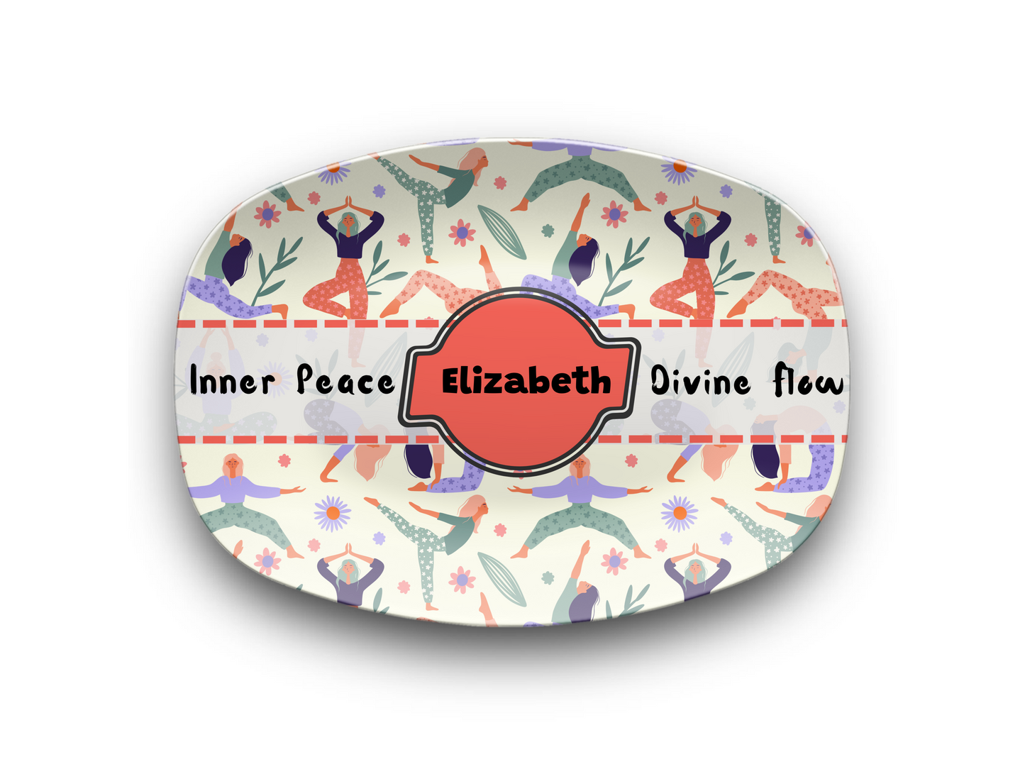 🌊 Inner Peace, Divine Flow – Personalized Yoga Platter