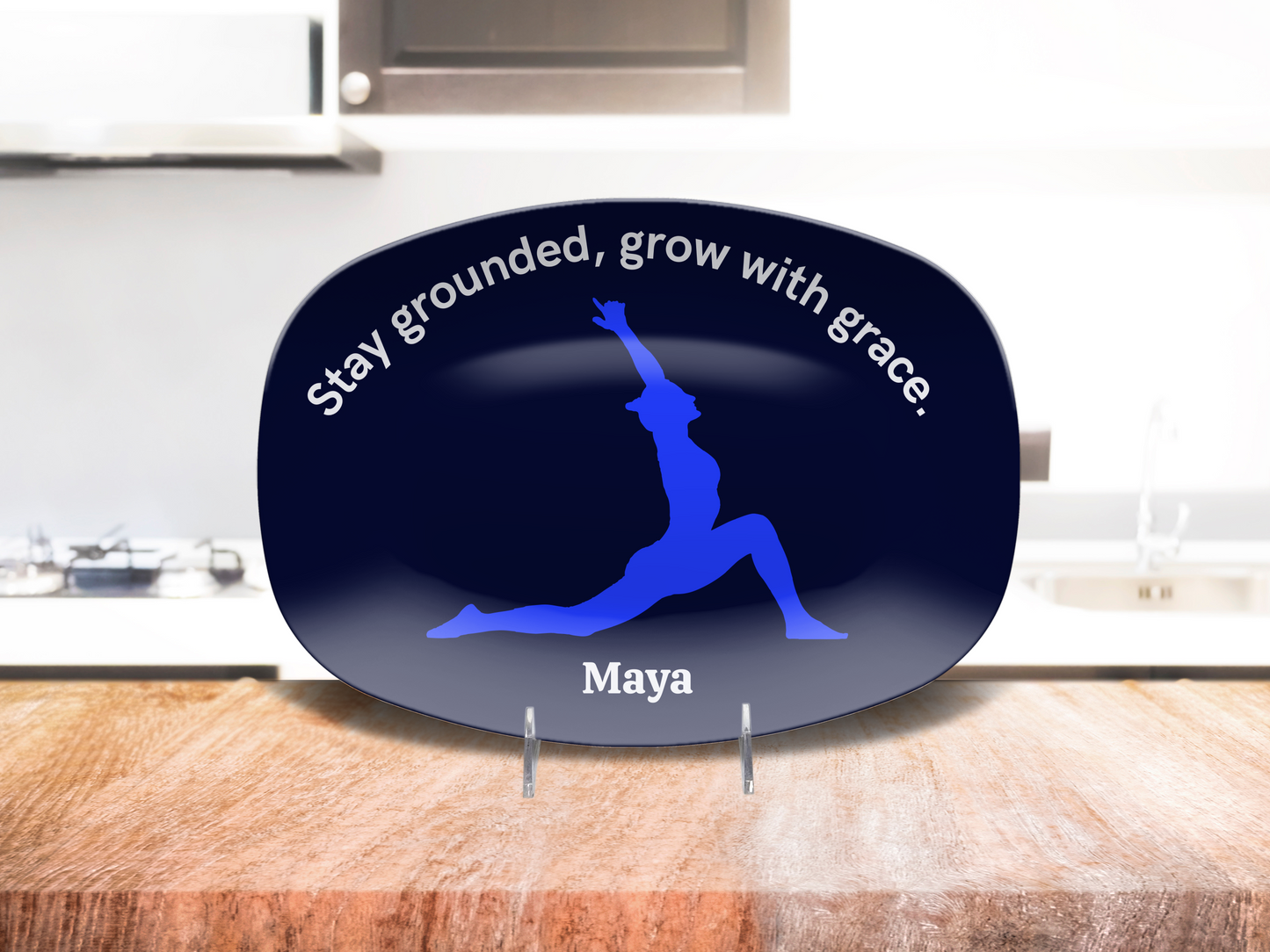 Personalized Yoga Platter – “Stay Grounded, Grow with Grace“