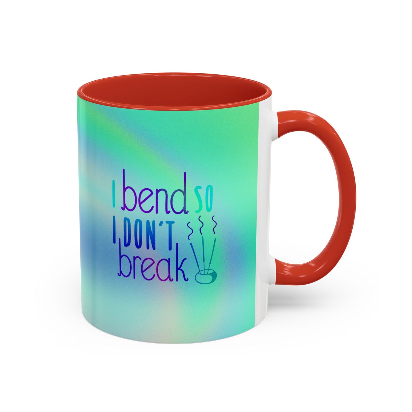Yoga-Themed Coffee Mug - "I Bend So I Don't Break" - 11oz