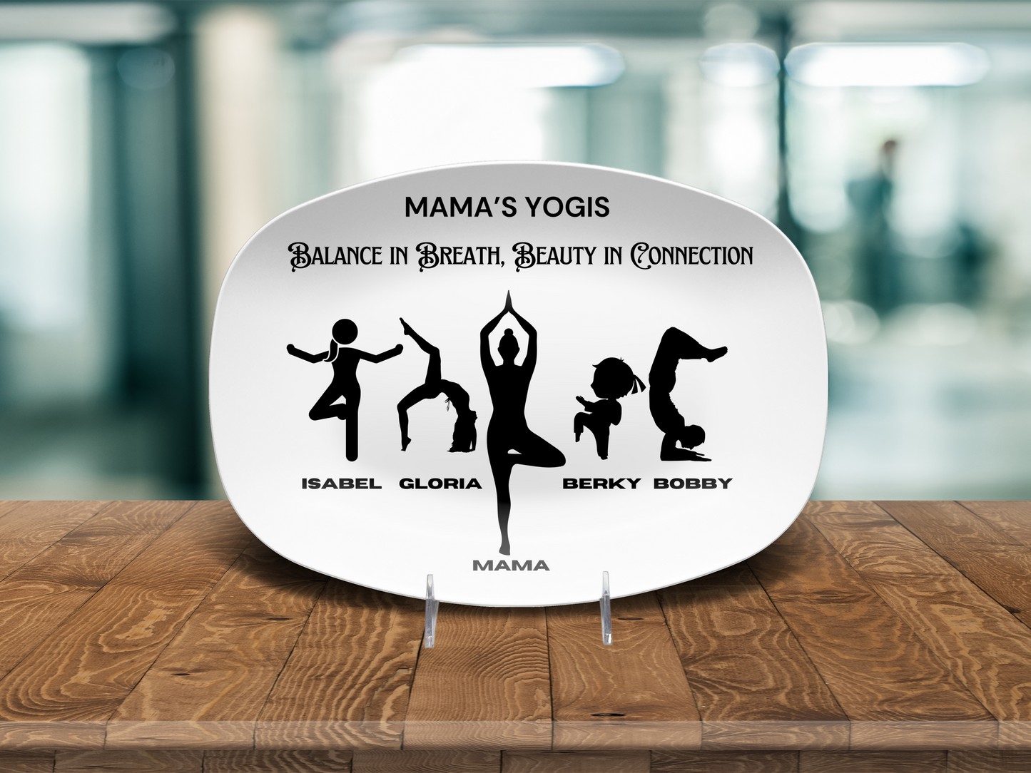 Custom Mother’s Day Yoga Gift 🧘♀️ Personalized Yoga Mum's Platter