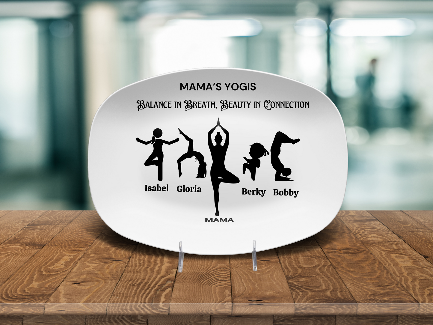 Custom Mother’s Day Yoga Gift 🧘♀️ Personalized Yoga Mum's Platter
