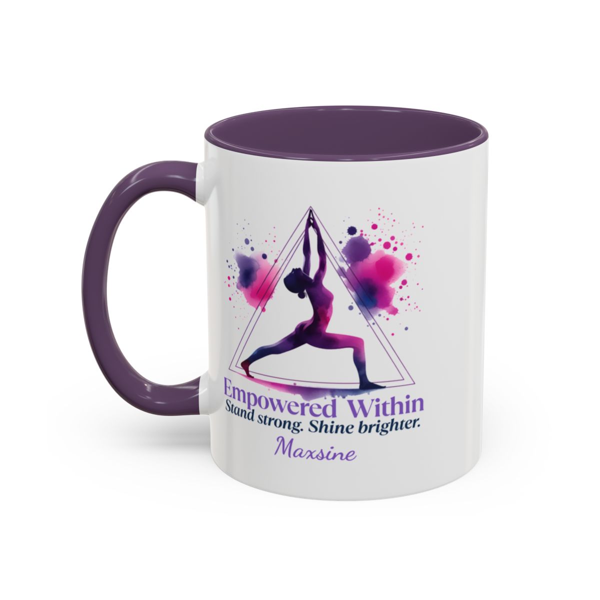 Personalized Yoga Mug for Her - 🧘♀️ Empowered Within –