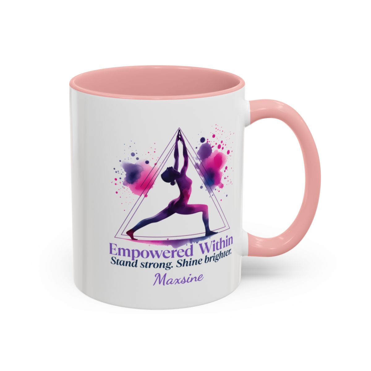 Personalized Yoga Mug for Her - 🧘♀️ Empowered Within –