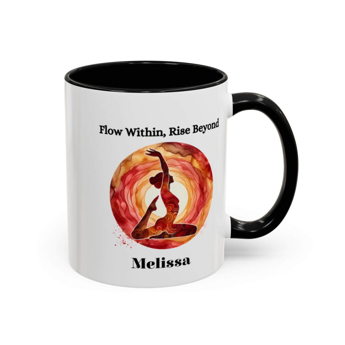 Personalised Yoga Mug - 🧘♀️ Flow Within, Rise Beyond