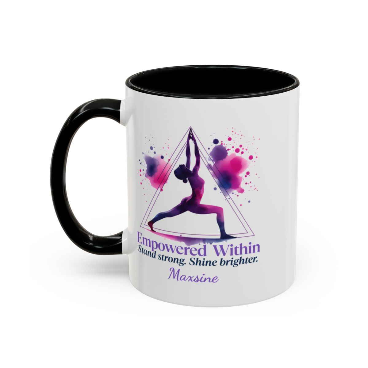 Personalized Yoga Mug for Her - 🧘♀️ Empowered Within –