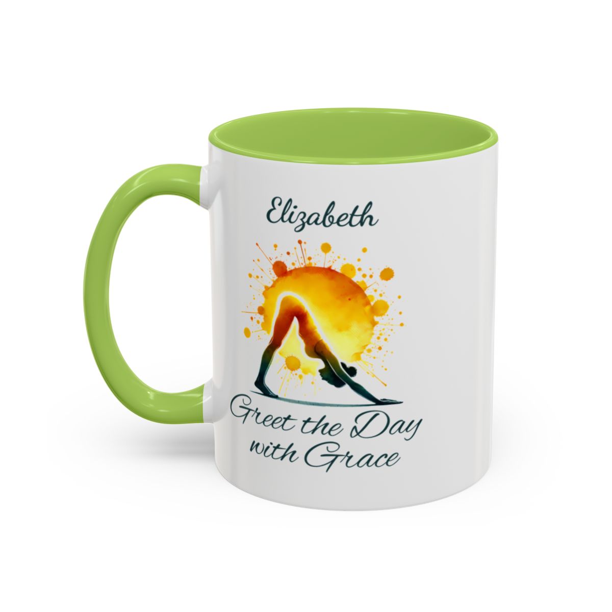 π§ Personalised Yoga Mug β "Greet the Day with Grace" π