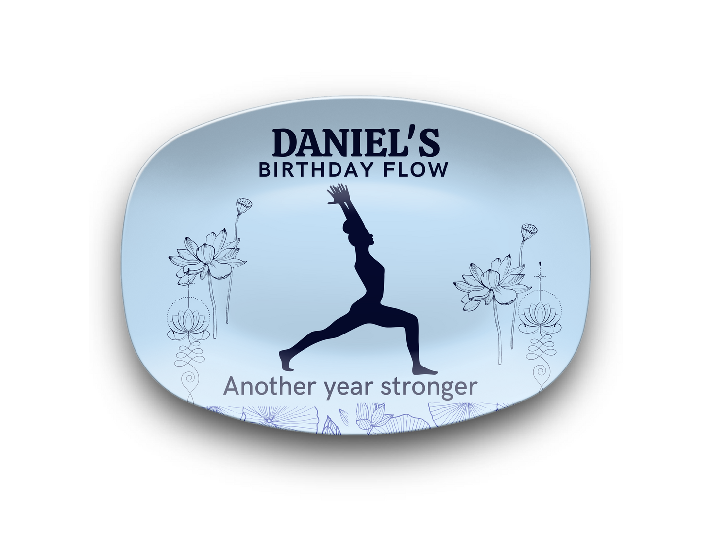 Personalized Birthday Yoga Platter
