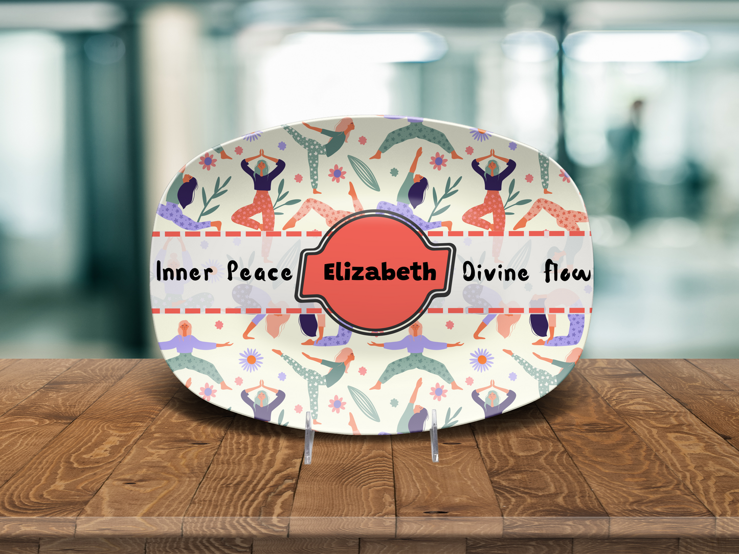 🌊 Inner Peace, Divine Flow – Personalized Yoga Platter
