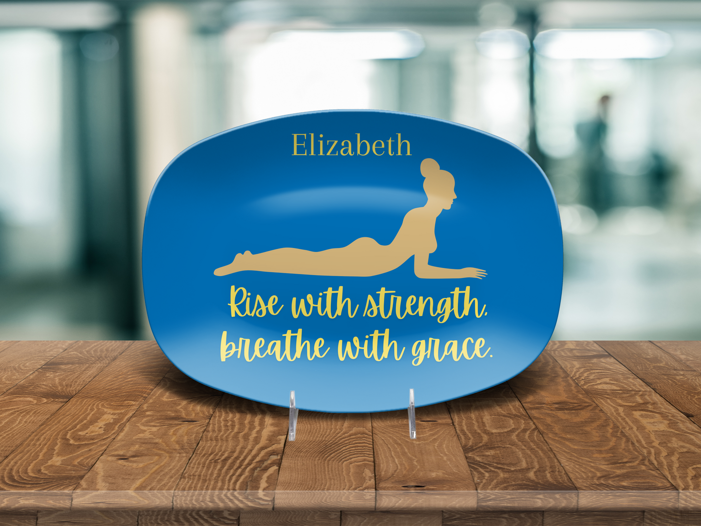 ๐ Cobra Pose Personalized Yoga Platter