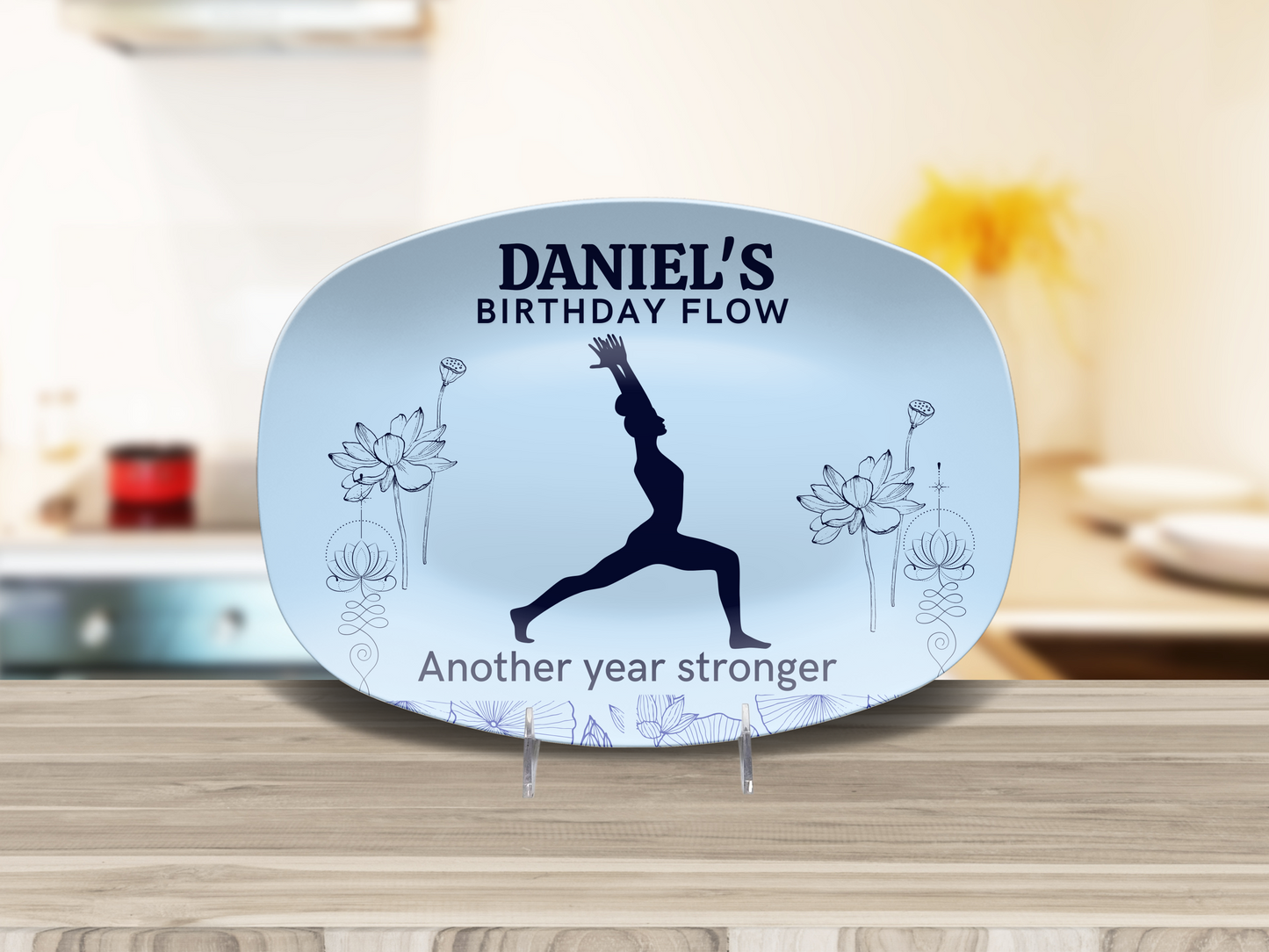 Personalized Birthday Yoga Platter
