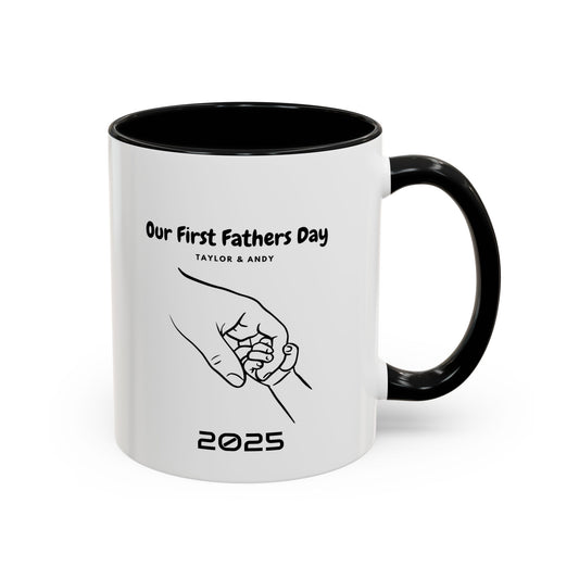 Personalized First Father's Day Coffee Mug - 11oz