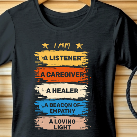 Yoga T-Shirt for Caregivers, Healers & Empathetic Moms
