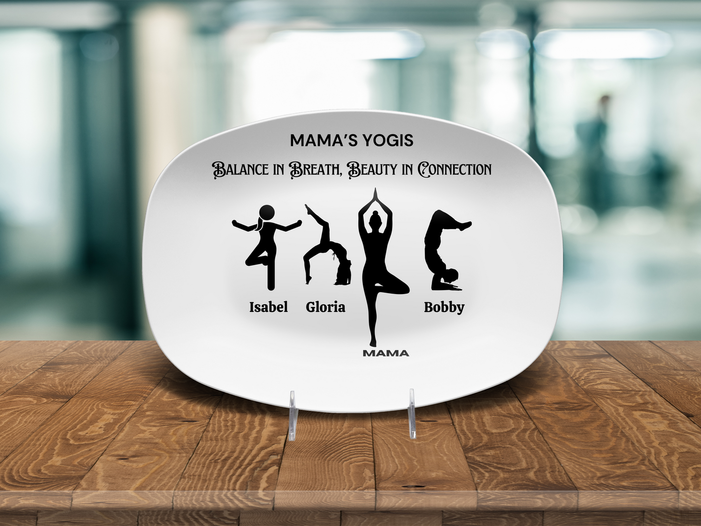 Custom Mother’s Day Yoga Gift 🧘‍♀️ Personalized Yoga Mum's Platter