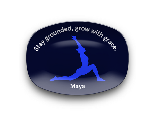 Personalized Yoga Platter – “Stay Grounded, Grow with Grace“