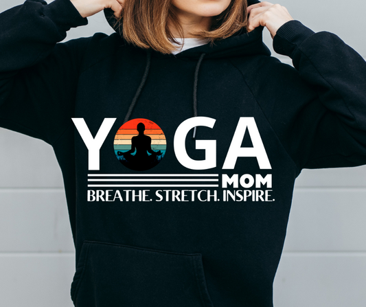 Yoga Mom Hoodie with Sayings | Gift for Yoga Mums