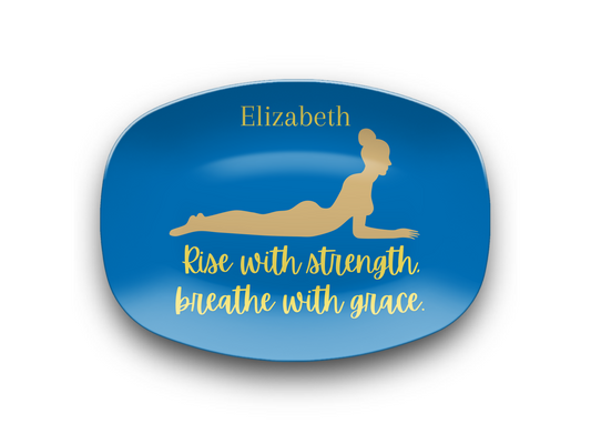 🐍 Cobra Pose Personalized Yoga Platter