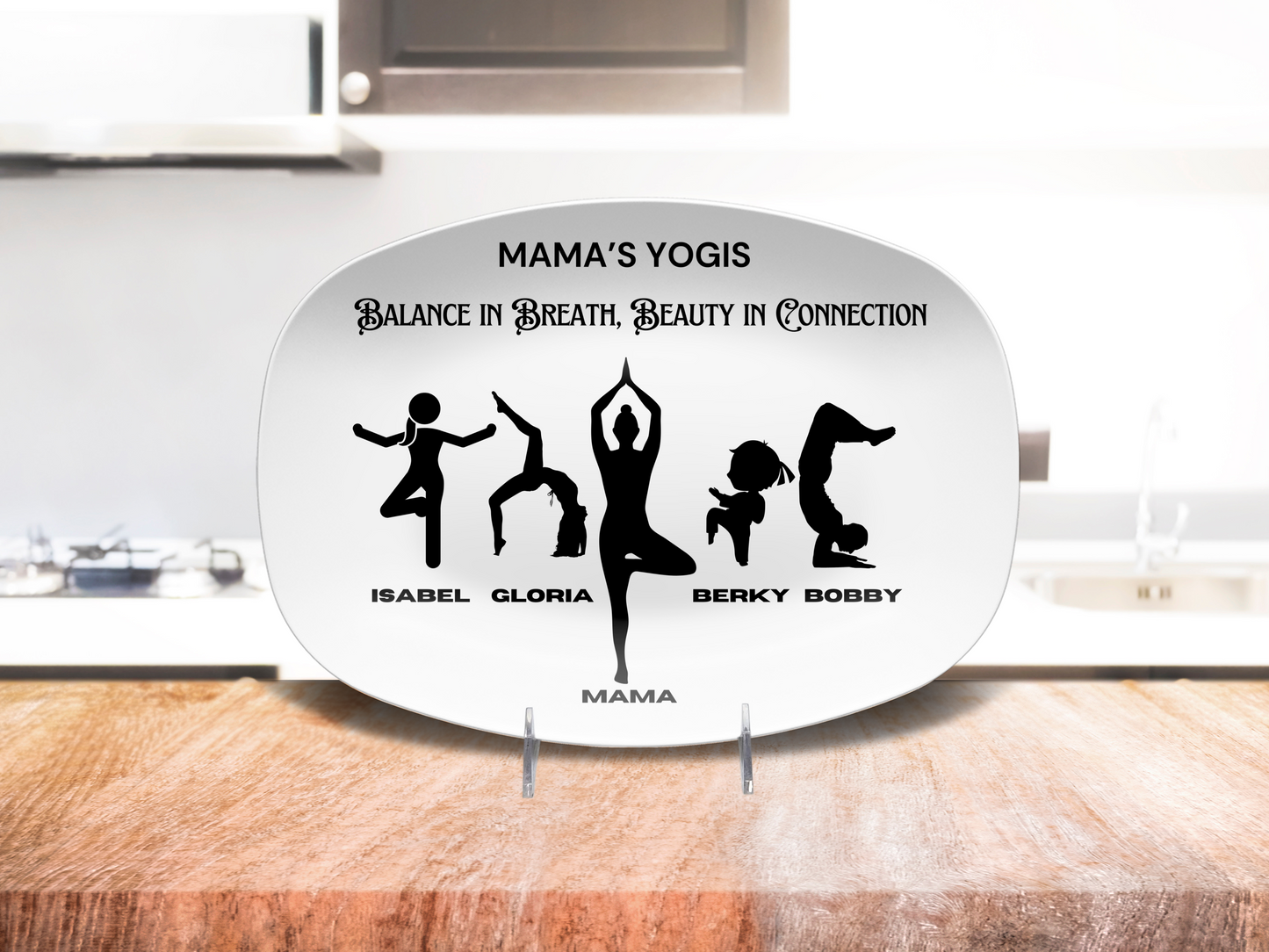 Custom Mother’s Day Yoga Gift 🧘‍♀️ Personalized Yoga Mum's Platter