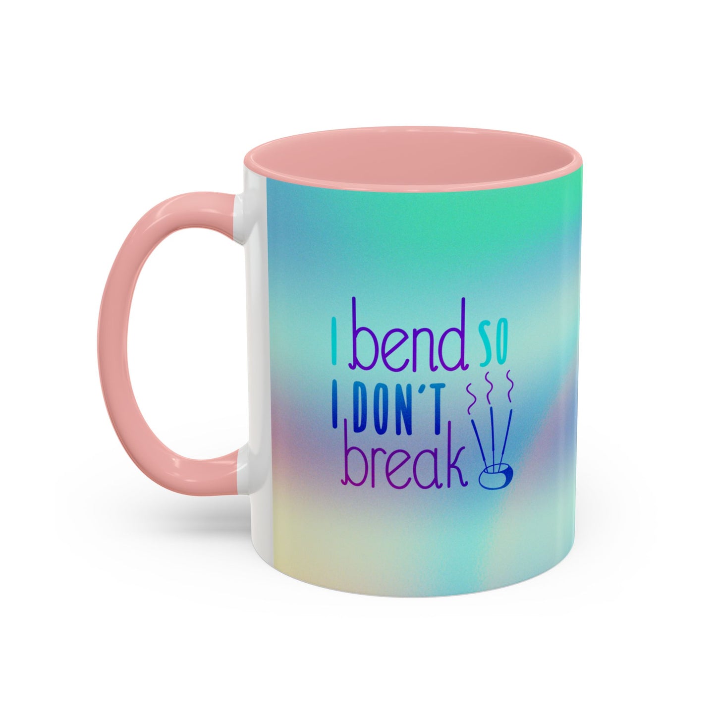 Yoga-Themed Coffee Mug - "I Bend So I Don't Break" - 11oz