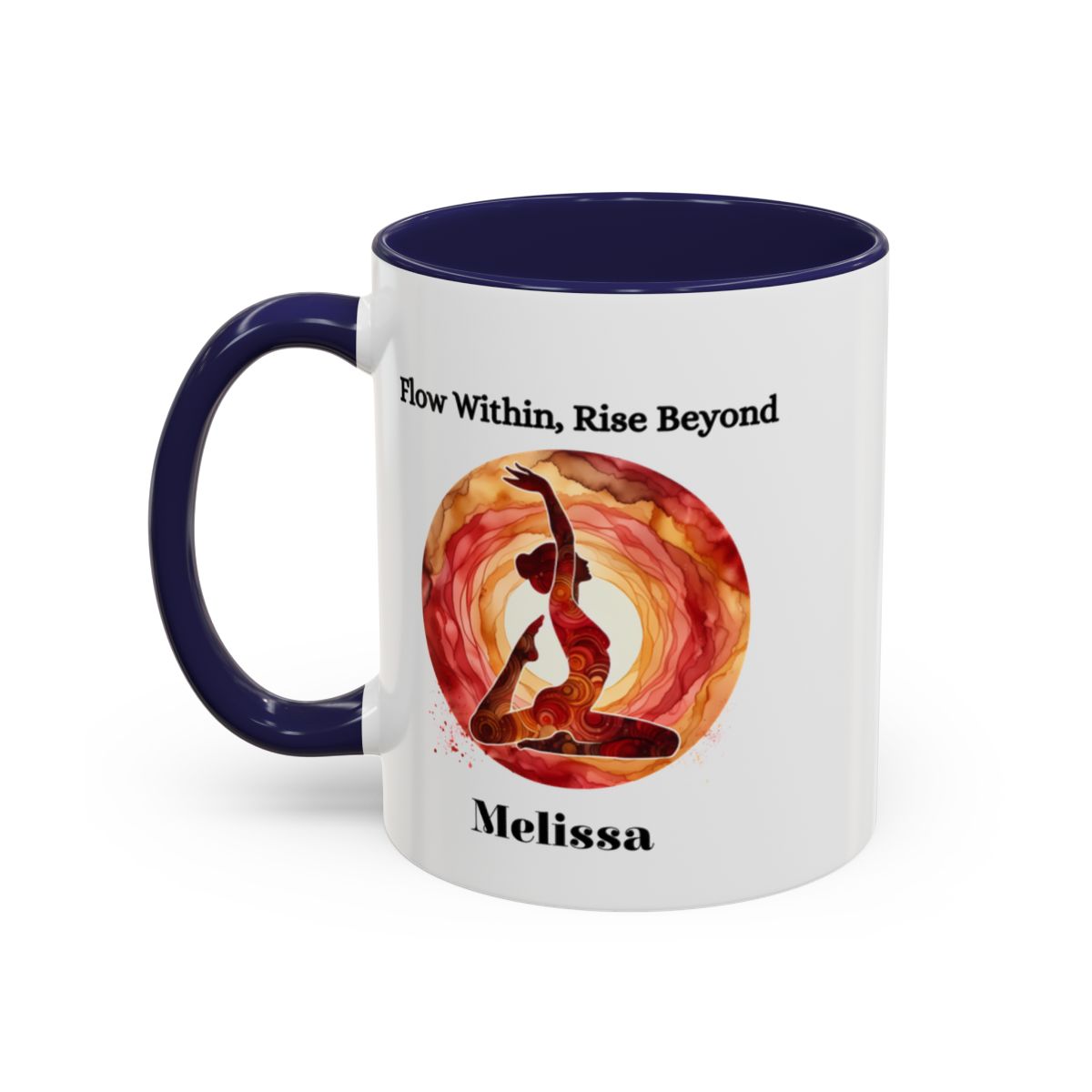 Personalised Yoga Mug - 🧘♀️ Flow Within, Rise Beyond