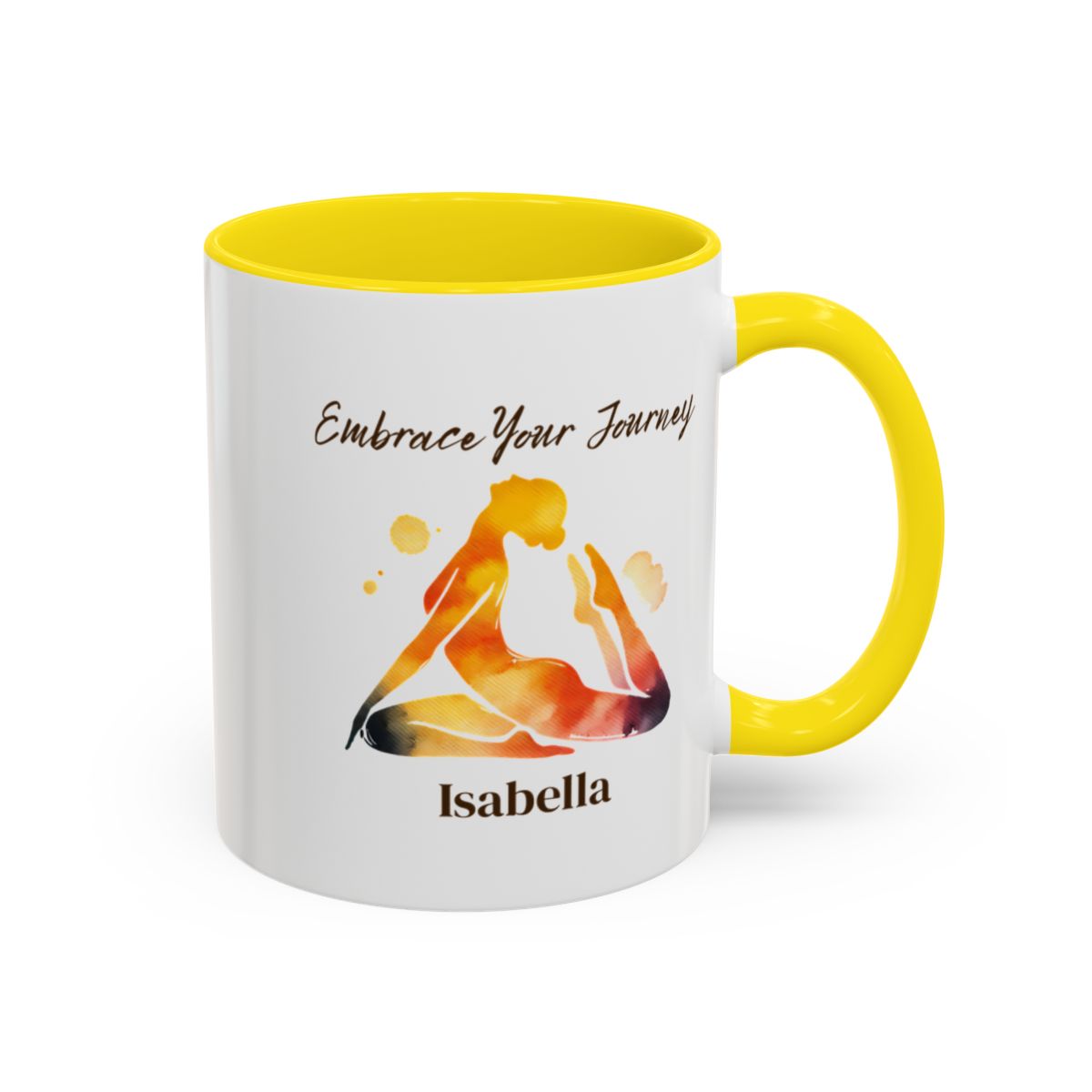 🧘‍♀️ "Embrace Your Journey" – Personalised Yoga Mug for Her
