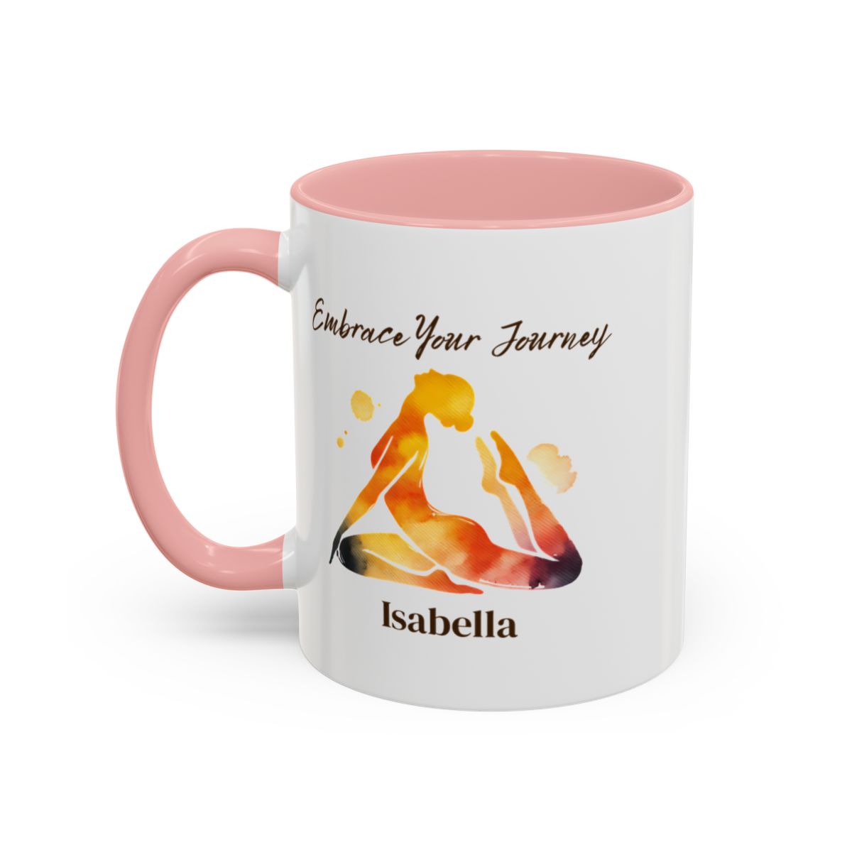 🧘‍♀️ "Embrace Your Journey" – Personalised Yoga Mug for Her