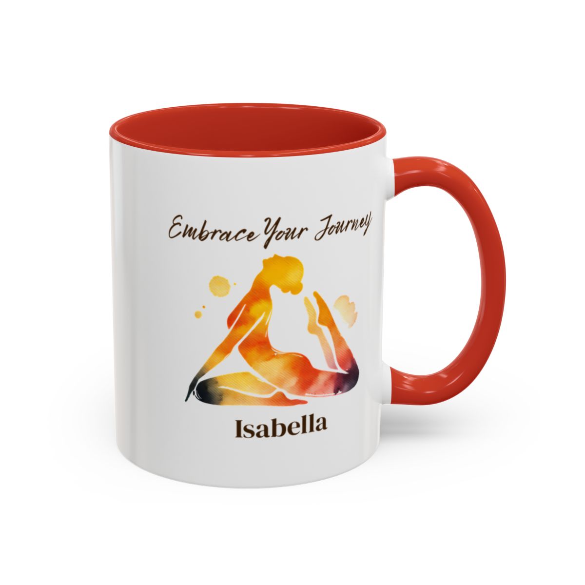 🧘‍♀️ "Embrace Your Journey" – Personalised Yoga Mug for Her