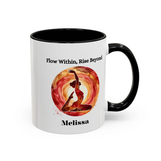 Personalised Yoga Mug - 🧘♀️ Flow Within, Rise Beyond