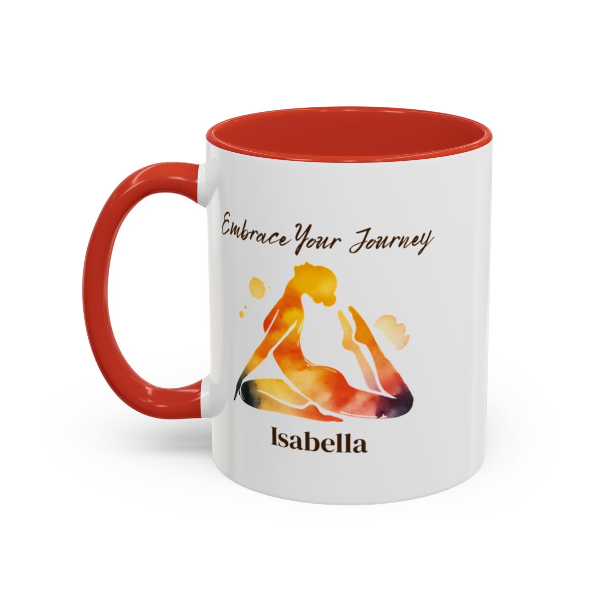 🧘‍♀️ "Embrace Your Journey" – Personalised Yoga Mug for Her
