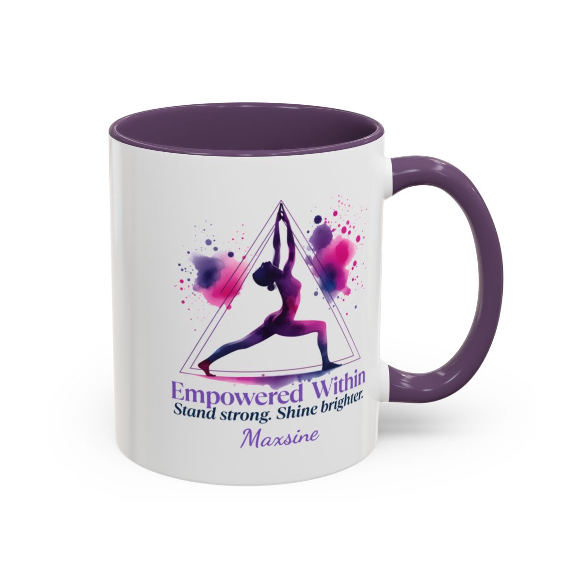Personalized Yoga Mug for Her - 🧘‍♀️ Empowered Within –