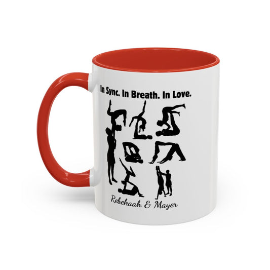 Couples’ Personalized Yoga Mug – In Sync. In Breath. In Love.