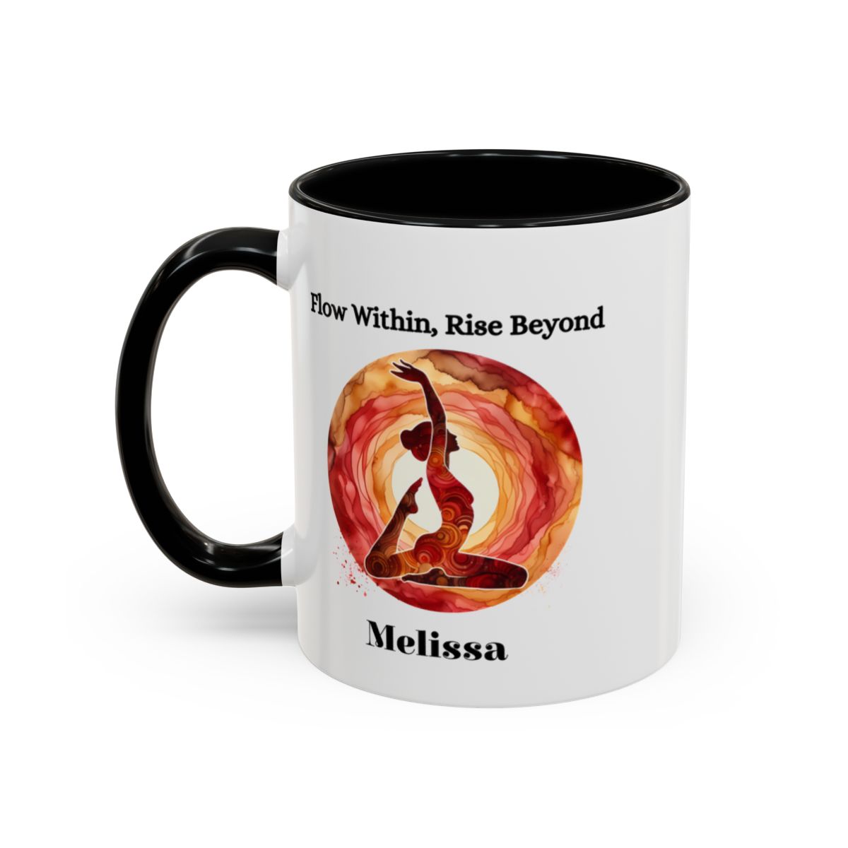 Personalised Yoga Mug - 🧘♀️ Flow Within, Rise Beyond