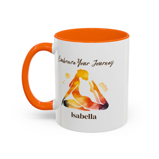 🧘‍♀️ "Embrace Your Journey" – Personalised Yoga Mug for Her