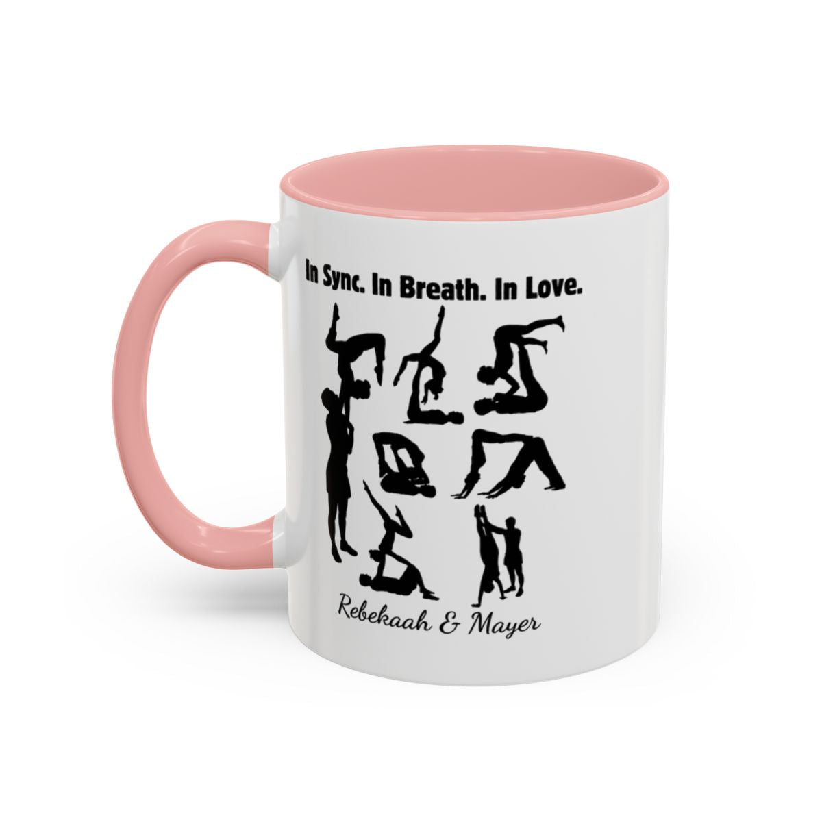 Couples’ Personalized Yoga Mug – In Sync. In Breath. In Love.