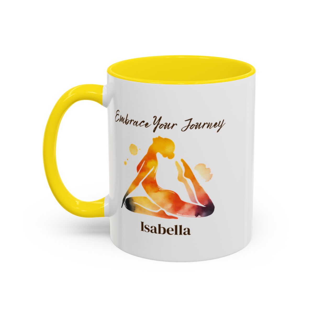 🧘‍♀️ "Embrace Your Journey" – Personalised Yoga Mug for Her