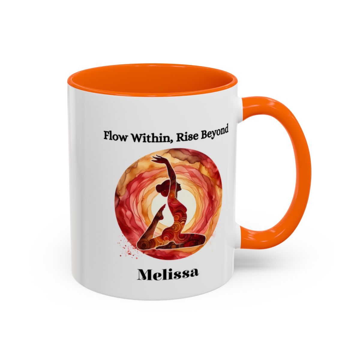 Personalised Yoga Mug - 🧘♀️ Flow Within, Rise Beyond