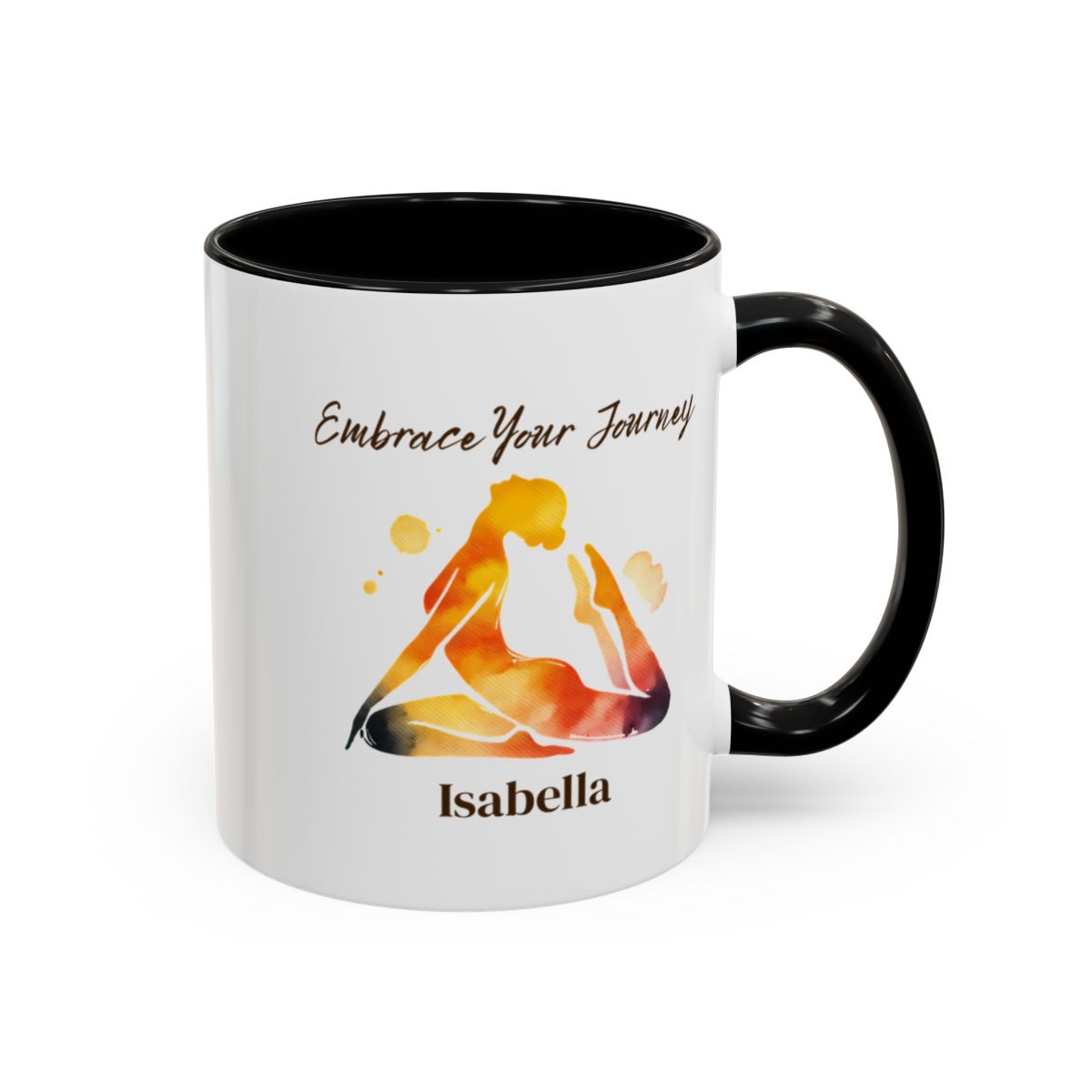 🧘‍♀️ "Embrace Your Journey" – Personalised Yoga Mug for Her