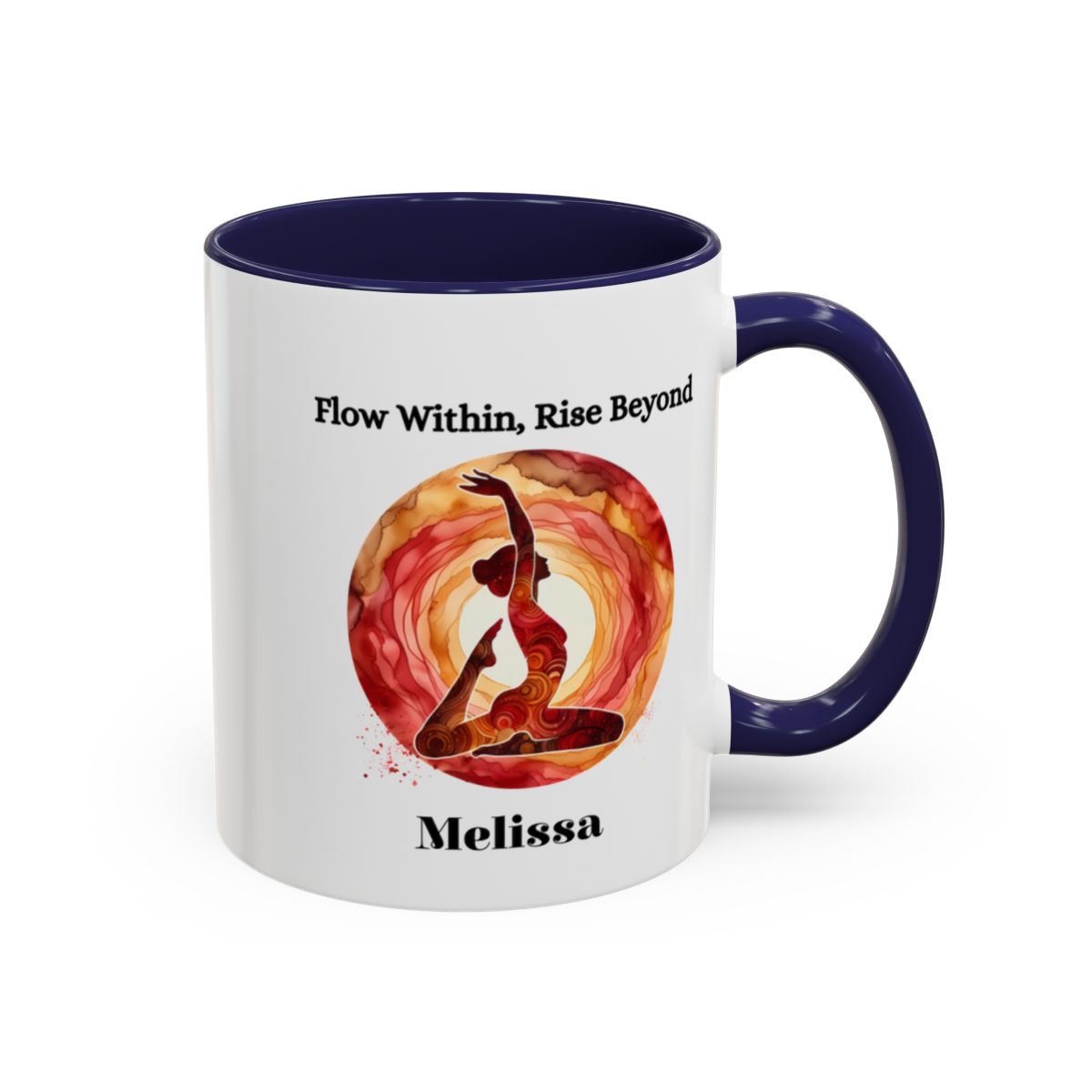 Personalised Yoga Mug - 🧘♀️ Flow Within, Rise Beyond