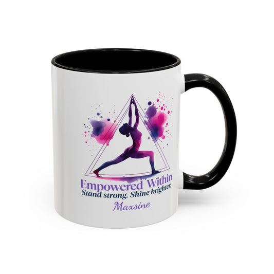 Personalized Yoga Mug for Her - 🧘‍♀️ Empowered Within –